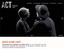 Tablet Screenshot of act-theatre.ca